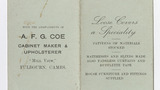 A. F. G. Coe trade card