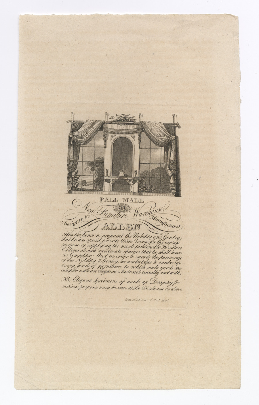 Allen trade card - image 1