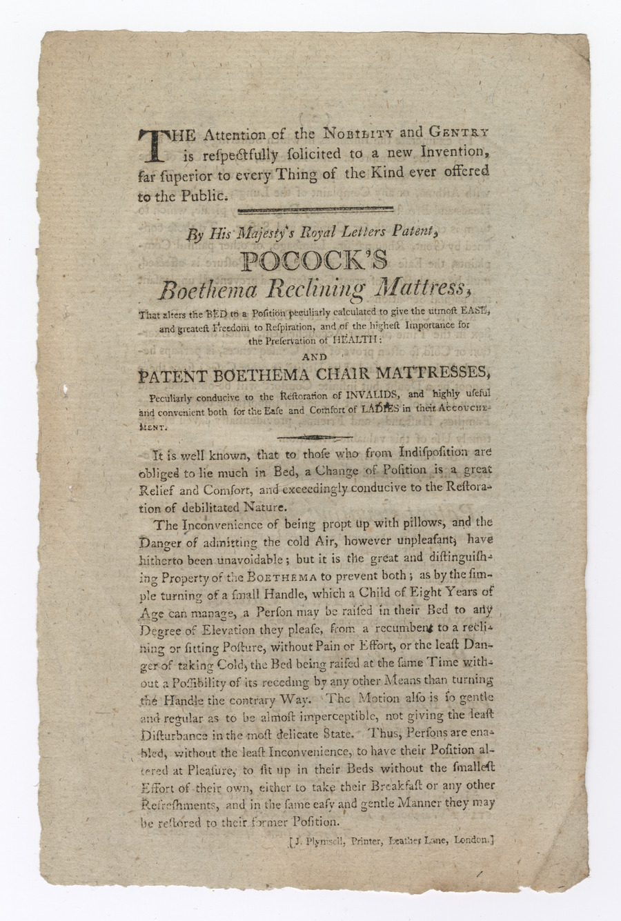 Pocock handbill - image 1