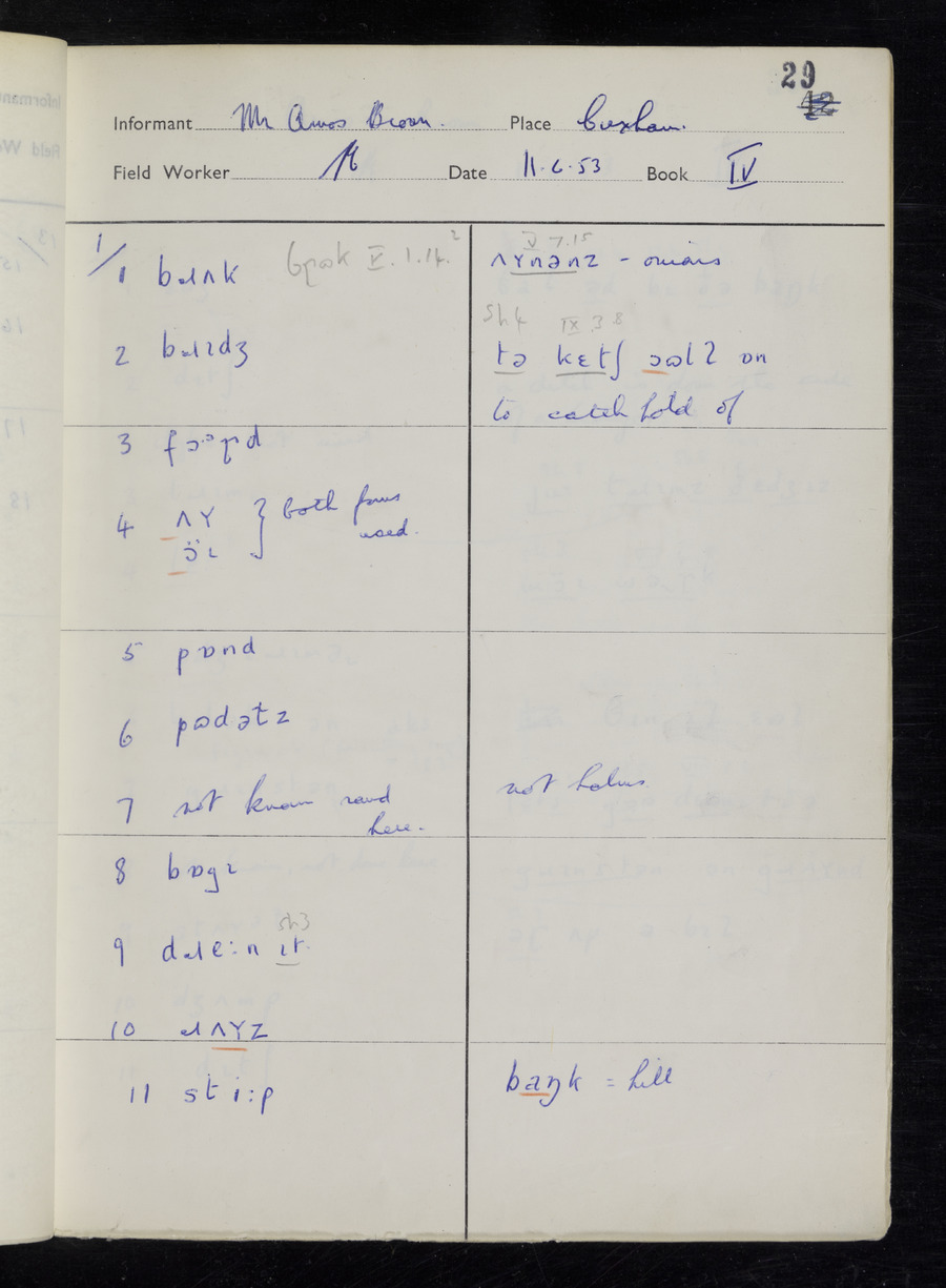 Cuxham Response Book - 25O5 Media credit University of Leeds