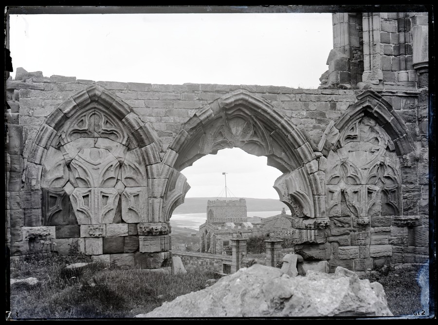 Whitby Abbey Nave, West end 