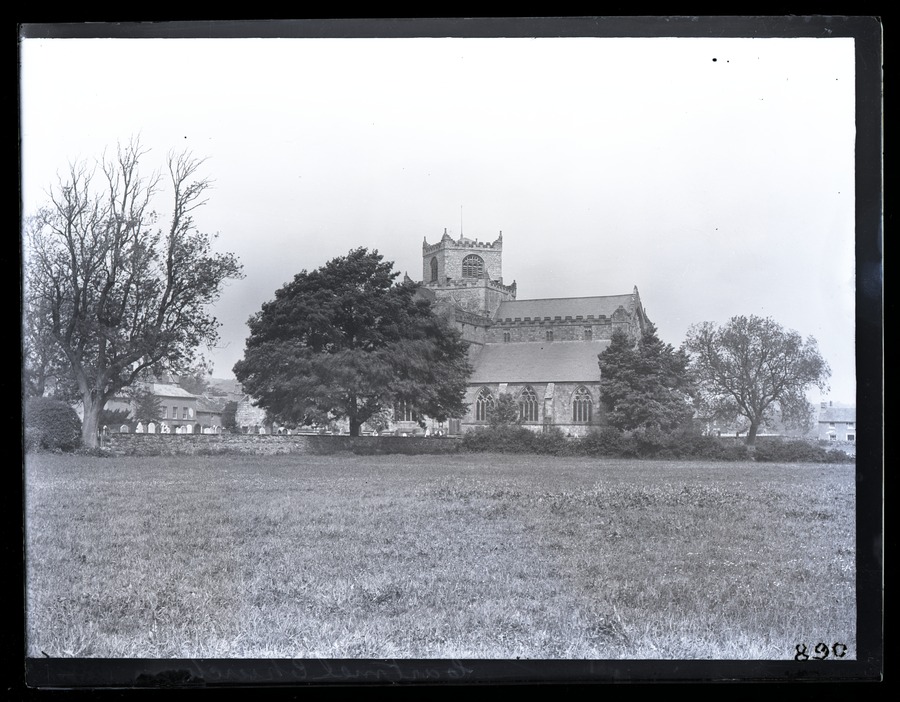 Cartmel Church from field 