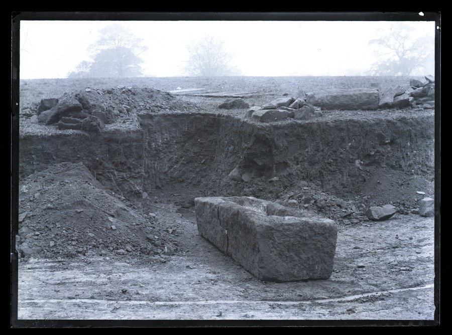 Allerton Park Leeds, stone coffin 