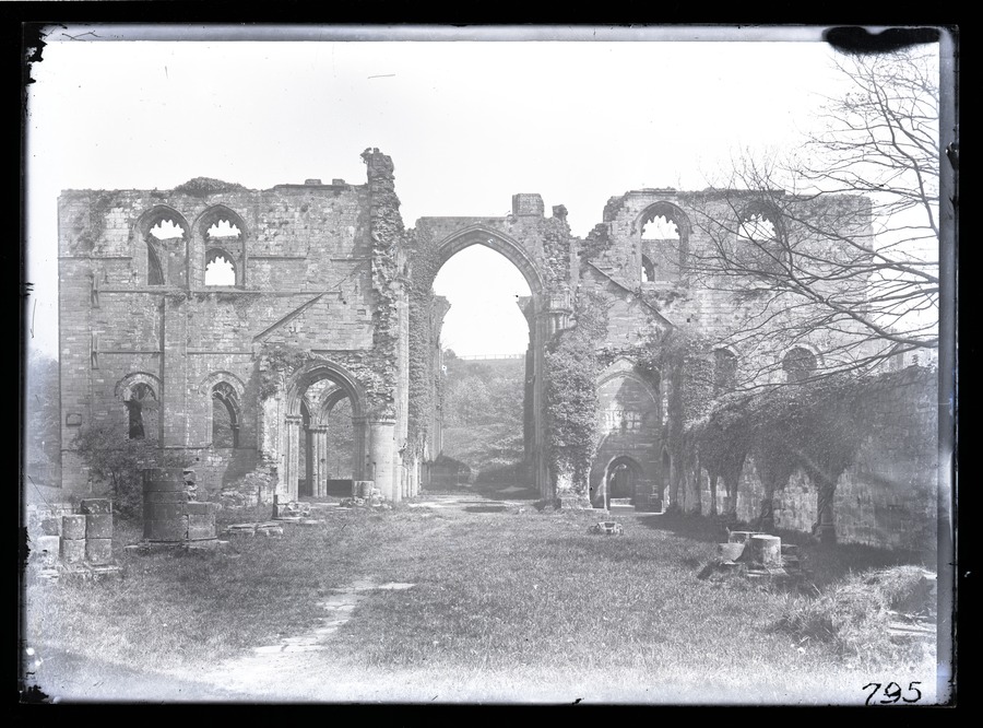 Furness Abbey, Nave looking East 
