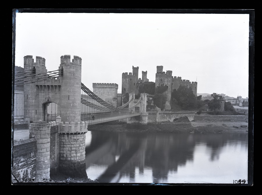 Conway [Conwy] Castle, from near Bridge 