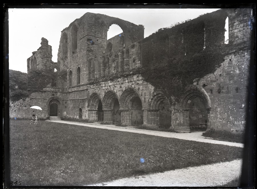 Furness Abbey, Arches, from cloister 