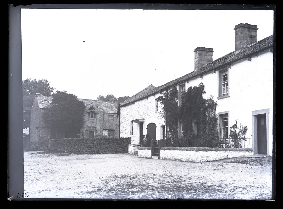 Clapham, old houses and cotts [cottages] from sea 