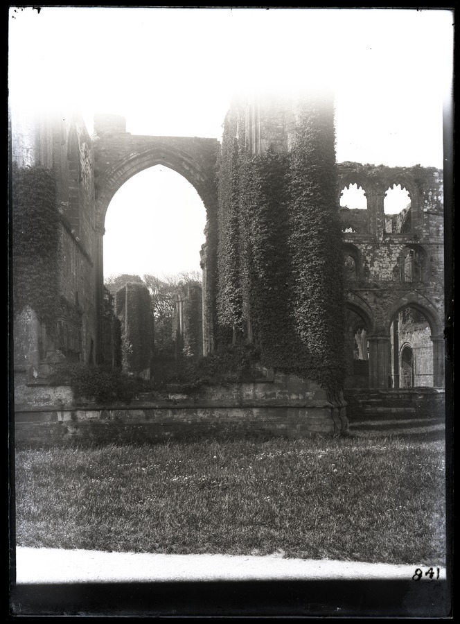 Furness Abbey, South, through nave 