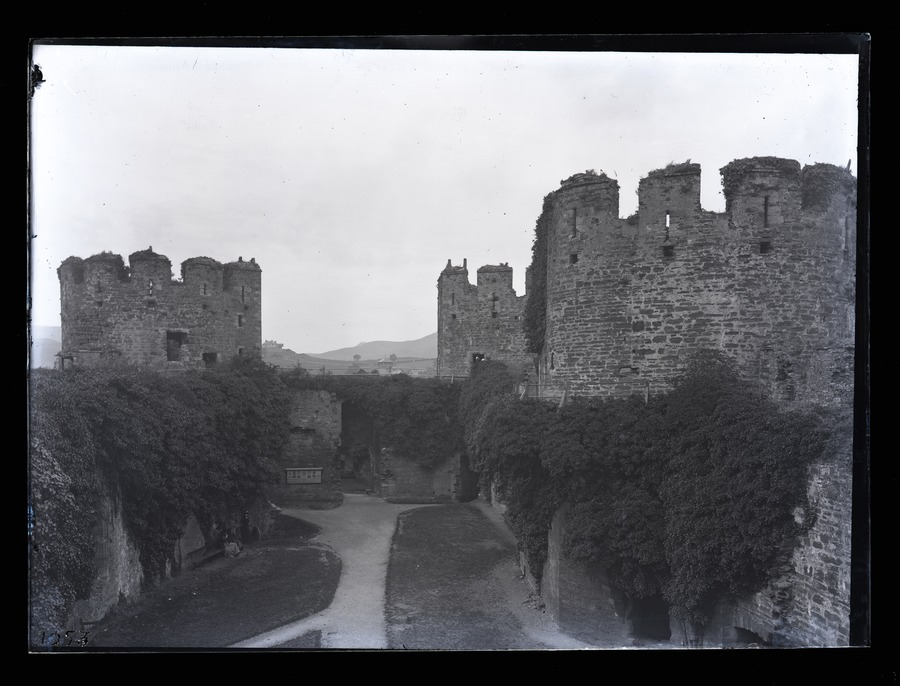 Conway [Conwy] Castle Courtyard, from Walls 