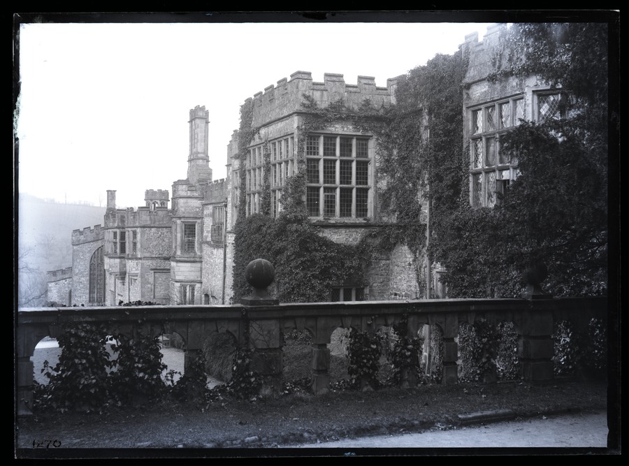Haddon Hall, South front from terrace 
