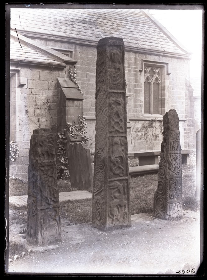 Ilkley, runic stones in churchyard 