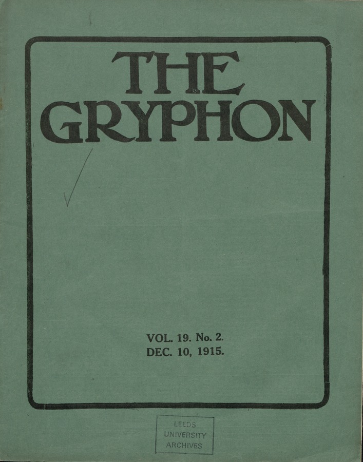 The Gryphon, volume 19 issue 2 Image © University of Leeds