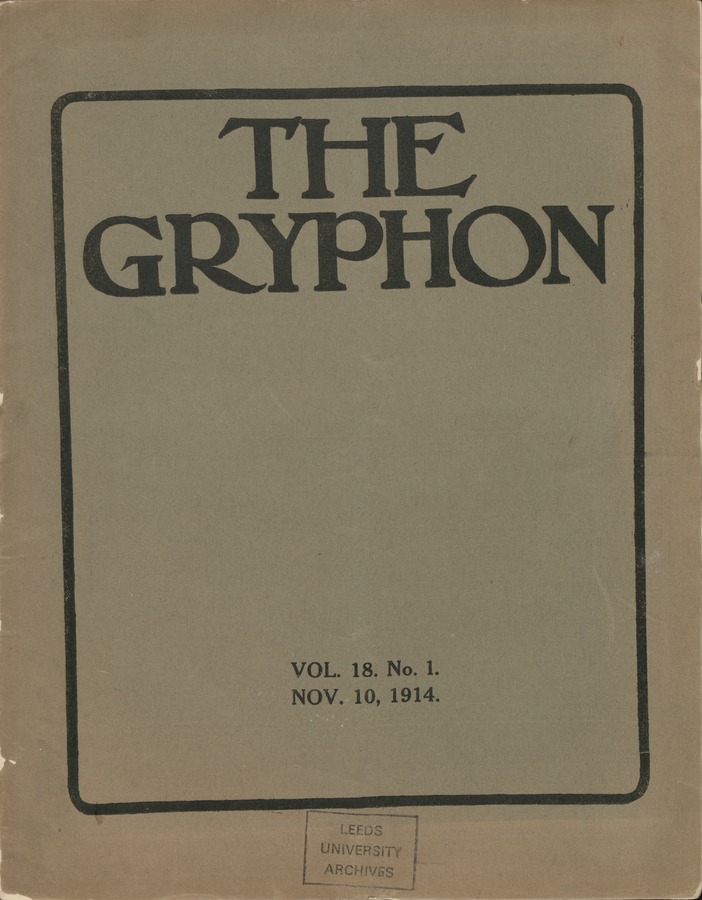 The Gryphon, volume 18 issue 1 Image © University of Leeds