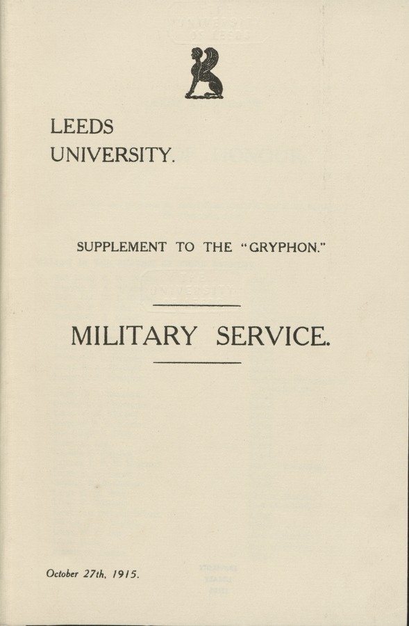 The Gryphon, volume 19 issue 1 Image © University of Leeds
