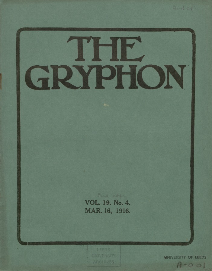 The Gryphon, volume 19 issue 4 Image © University of Leeds