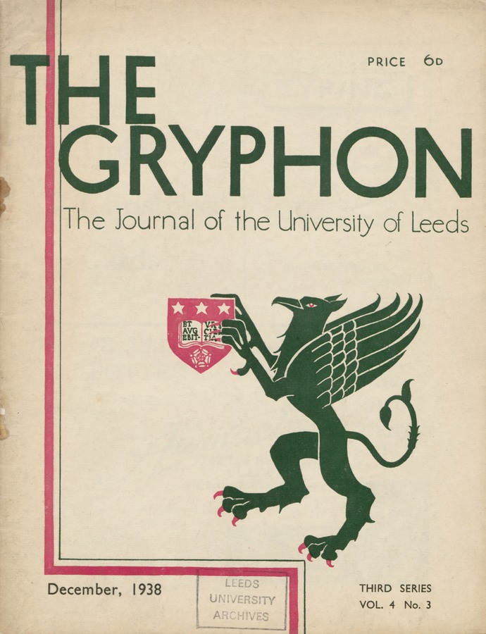 The Gryphon: Third Series, volume 4 issue 3 Image © University of Leeds