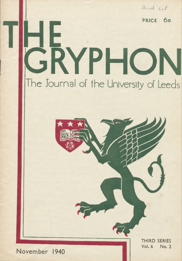 The Gryphon: Third Series, volume 6 issue 2 Image © University of Leeds