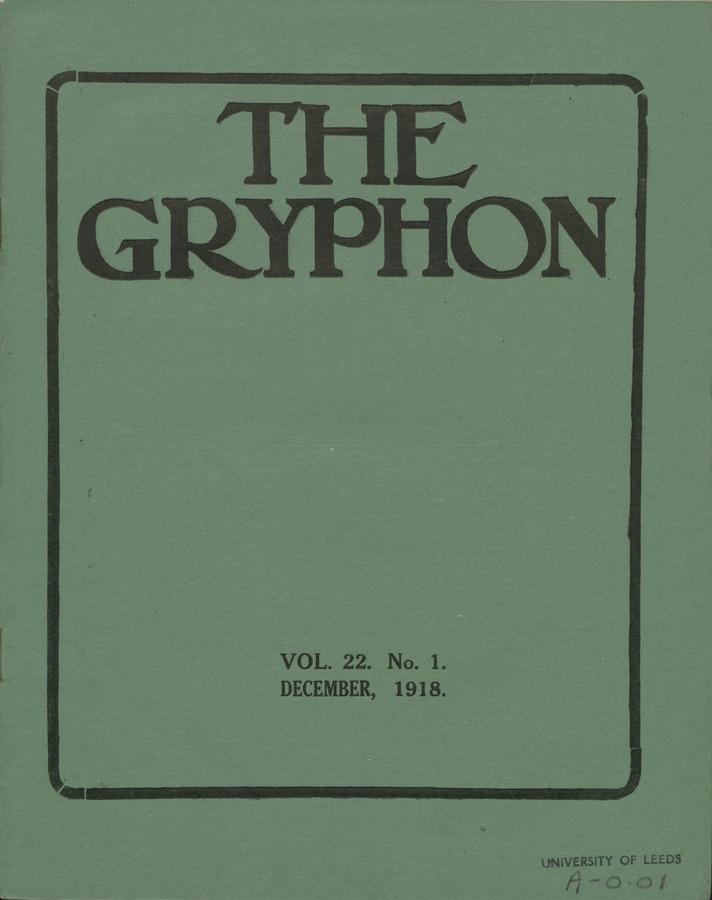 The Gryphon, volume 22 issue 1 Image © University of Leeds
