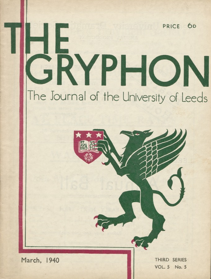 The Gryphon: Third Series, volume 5 issue 5 Image © University of Leeds