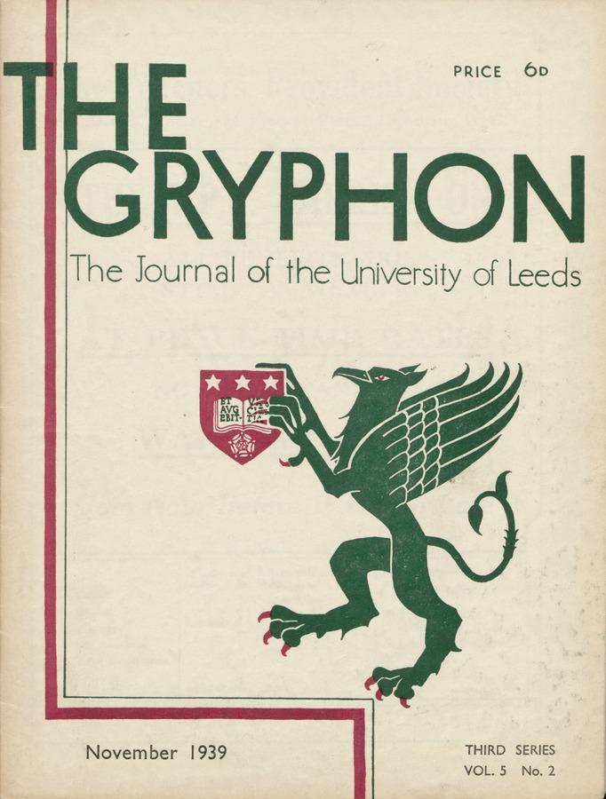 The Gryphon: Third Series, volume 5 issue 2 Image © University of Leeds