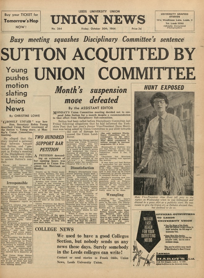 Union News, issue 264 Image © University of Leeds