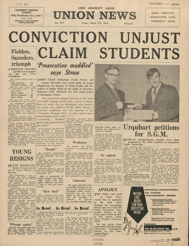 Union News, issue 277 Image © University of Leeds