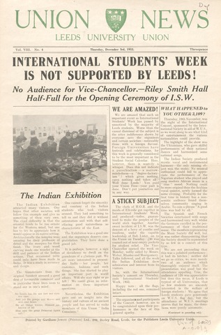 Union News, volume 8 issue 4 Image © University of Leeds