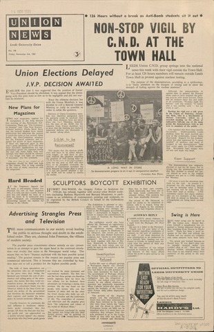 Union News, issue 196 Image © University of Leeds