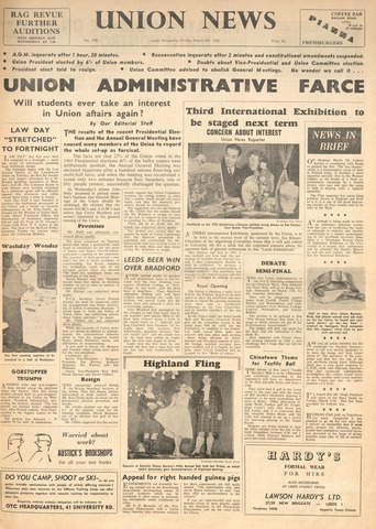 Union News, issue 178 Image © University of Leeds