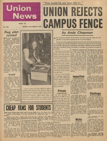 Union News, issue 368 Image © University of Leeds