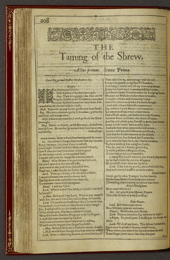 The Taming of the Shrew Image © University of Leeds