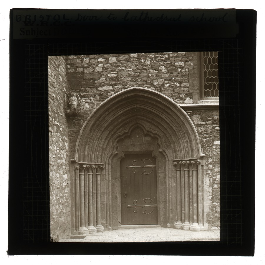 Doors, Bristol, door to Cathedral school Â© University of Leeds