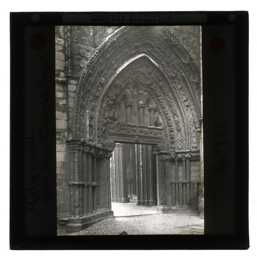 Holyrood [Abbey Parish Church]- west door, Chapel Royal Â© University of Leeds