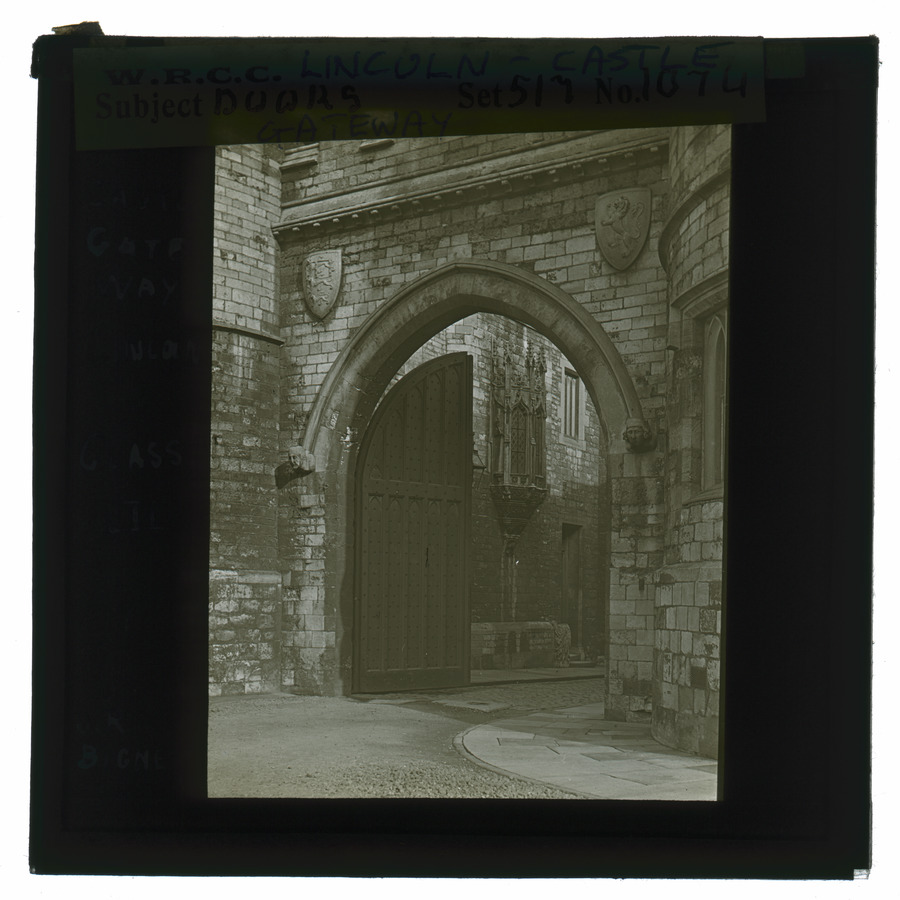 Doors, Lincoln Castle gateway Â© University of Leeds