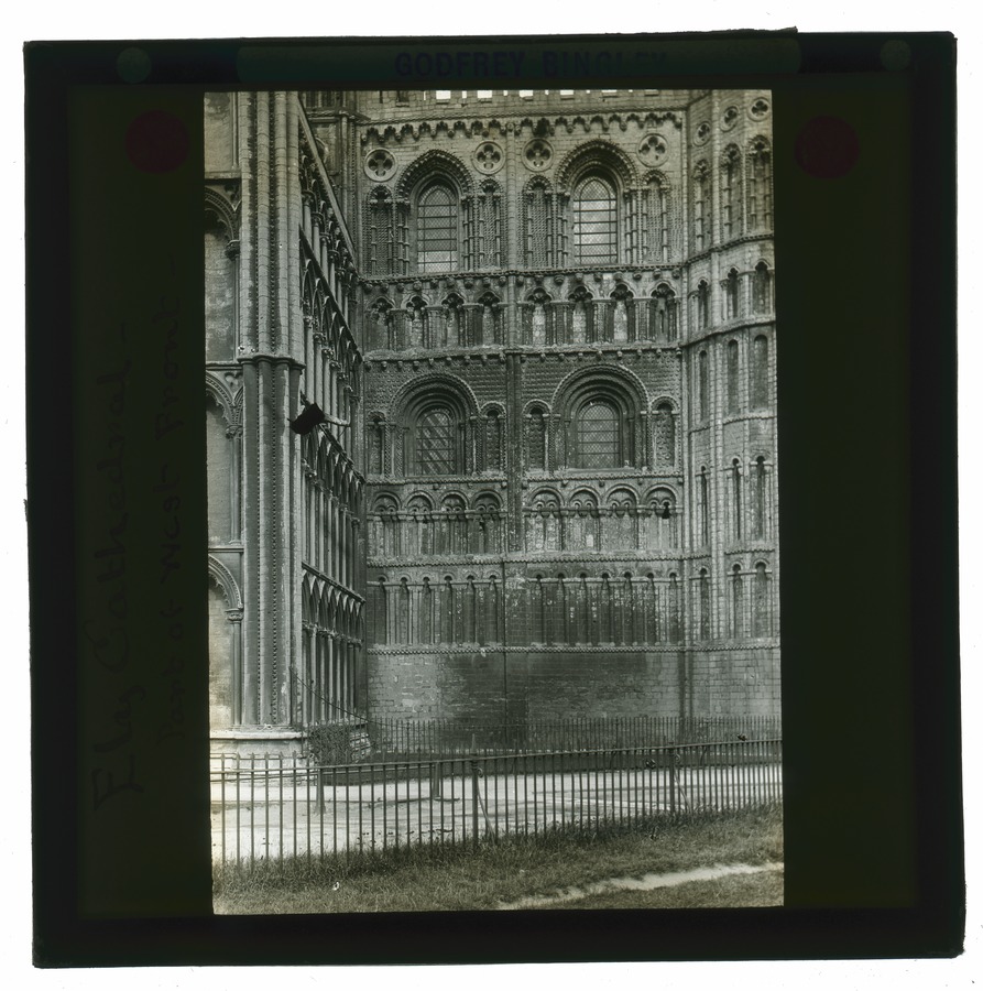 Ely Cathedral, part of the west front Â© University of Leeds