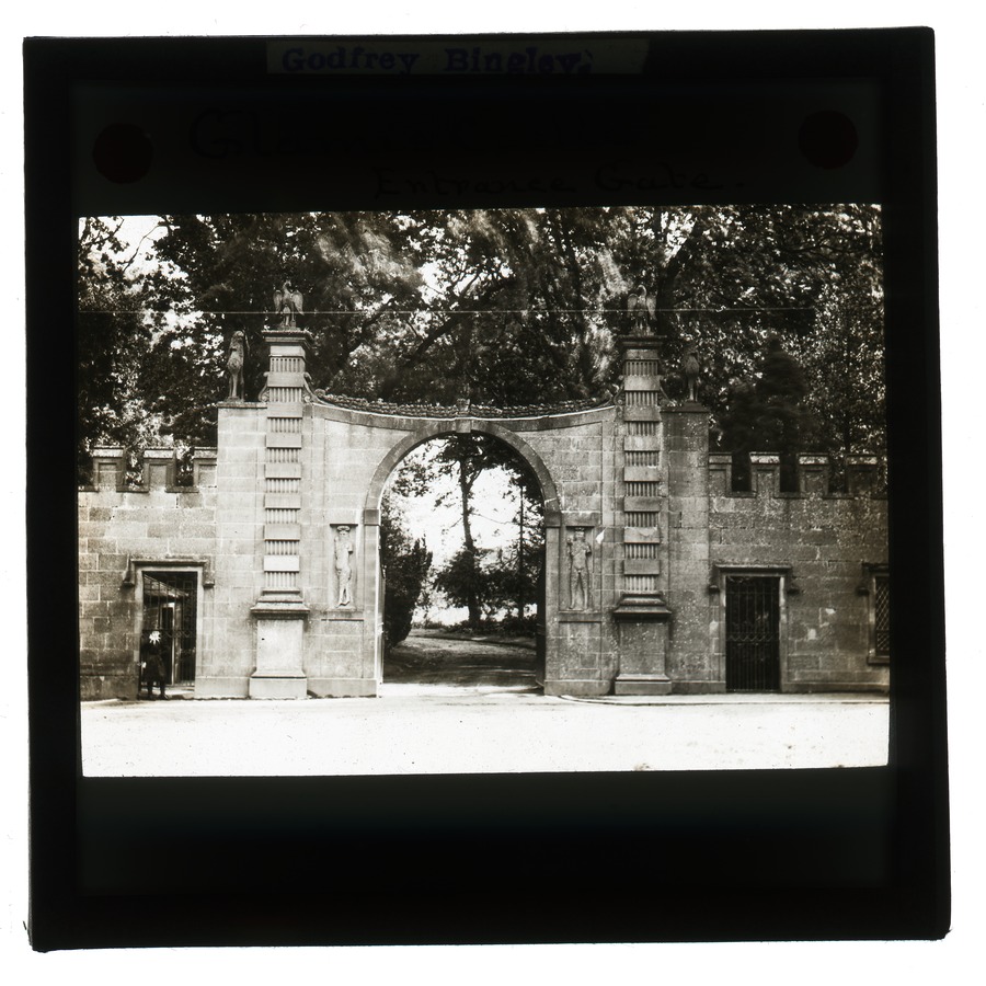 Glamis Castle, entrance gate Â© University of Leeds