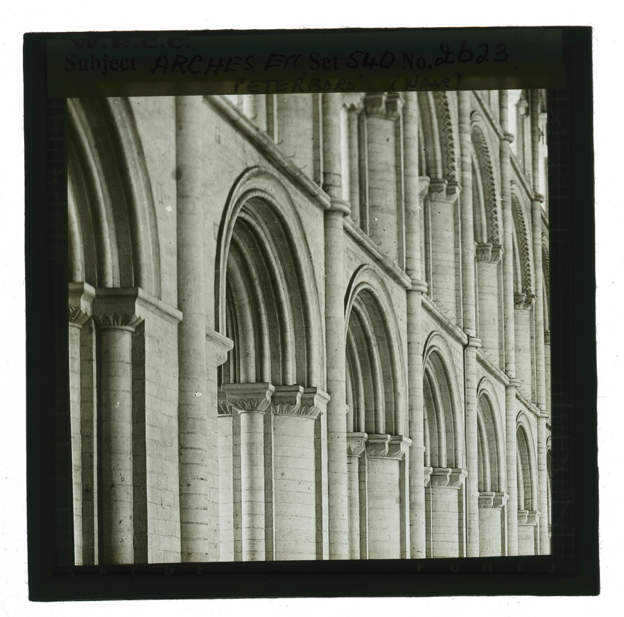 Arches etc, Peterborough (nave) Â© University of Leeds