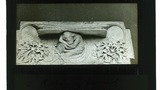 Misereres, Ely B. Reclining figure of a man with folded arms L+R Leaves