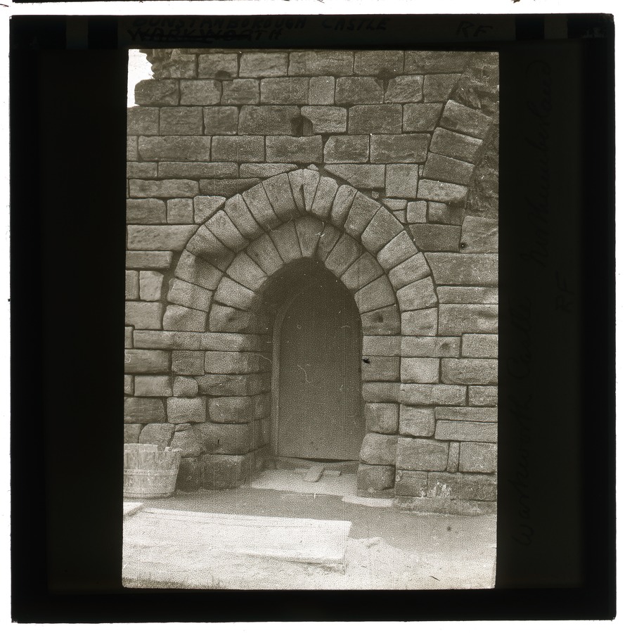 Dunstanborough Castle, doorway Â© University of Leeds