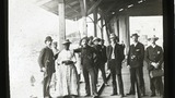 Port Limon, Costa Rica, group on jetty